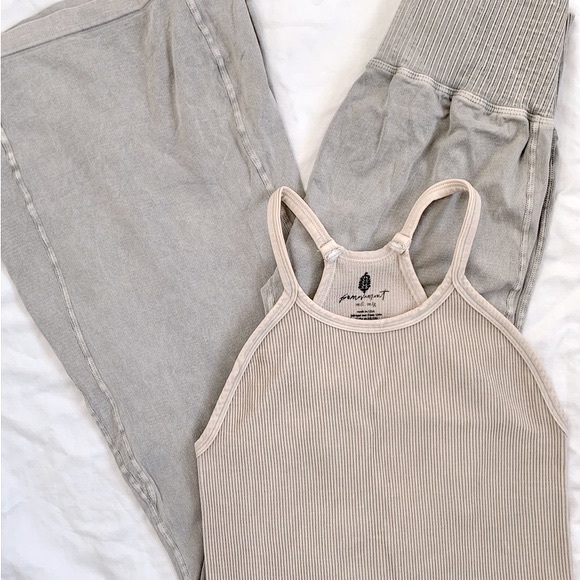 Free People Pants - NEW Free People Movement Set - Good Karma Flare Leggings + Happiness Runs Tank